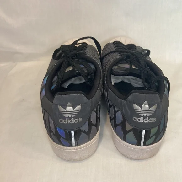 Adidas Zeno Superstar Iridescent Reflective Scale Sneakers Size 12 - Picture 6 of 15